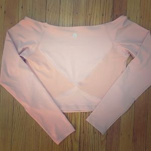NWT BuffBunny Pink Crop Top - Size Small